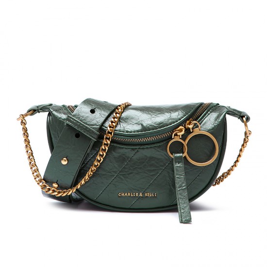 2025 Autumn Winter New Waist Bag for Women - Pleated Fanny Pack, Versatile Limited-Edition Circle Handle Crossbody