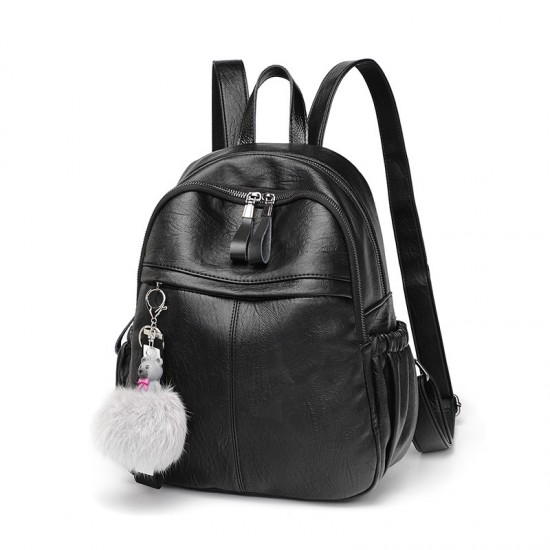 New Trendy Korean Style Genuine Leather Backpack - Casual Student School Bag & Travel Bag for Women