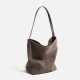 Autumn Winter New High-Quality Suede Bag - Large Capacity Bucket Tote, Versatile Work Bag