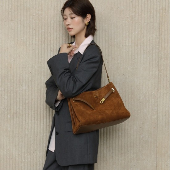 2025 Niche High-End Kelly Birkin Bag - Large Capacity Work Bag, Trendy Crossbody & Top-Handle Tote