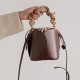 Autumn Winter New Bucket Bag - Niche Design Basket Bag, Retro High-End Petal Top-Handle & Crossbody Bag