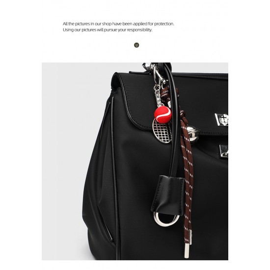 2025 New Rodeo Kelly Bag - Nylon & Leather Patchwork Top-Handle Bag, Women's Underarm Clutch with Lock