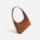 Autumn Winter New Large Capacity Women's Bag - Versatile Casual Suede Retro Crossbody Bucket Bag