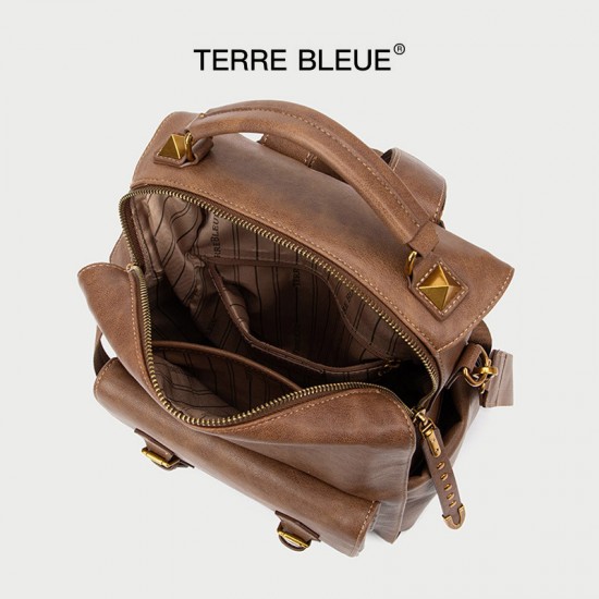 2025 New Vintage British Style Backpack for Women - Minimalist Fashion School Bag, Trendy Travel Bag for College Students