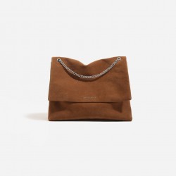 2025 Winter New Niche Design Crossbody Bag - High-End Solid Color Chain Underarm Bag, Retro Commuter Style