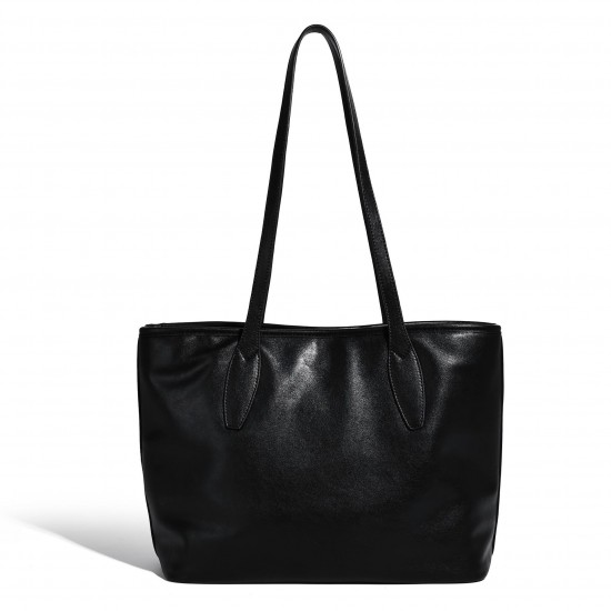 2025 New Genuine Vegetable-Tanned Leather Tote Bag - Large Capacity Work Bag, Casual Women's Crossbody