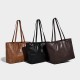 2025 New Genuine Vegetable-Tanned Leather Tote Bag - Large Capacity Work Bag, Casual Women's Crossbody