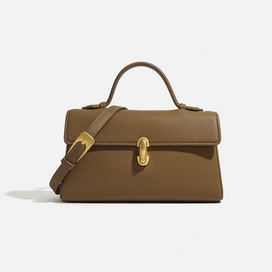 High-Quality Litchi Grain Soft Leather Tote Bag - 2025 New Minimalist Work Crossbody Bag for Women