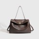 High-End Casual Messenger Bag - 2025 New Large Capacity Women's Top-Handle Bag, Retro Minimalist Crossbody