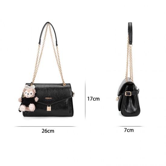 2025 Autumn Winter New Fashion Underarm Bag - Niche High-End Flip-Top Crossbody Chain Mini Square Bag