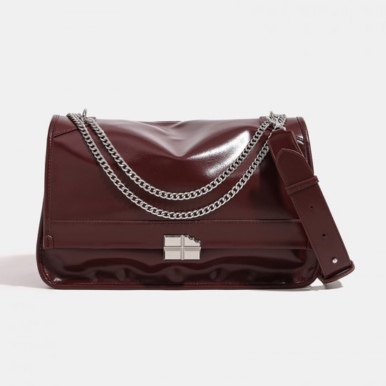 2025 New Niche Design Chain Hobo Bag - Large Capacity Crossbody Messenger Bag, Work Tote for Women