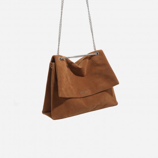 2025 Winter New Niche Design Crossbody Bag - High-End Solid Color Chain Underarm Bag, Retro Commuter Style