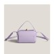 2025 Winter New Women's Bag - Acai Purple Boston Box Bag with Lock, Top-Handle & Crossbody