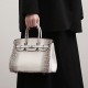 2025 New Himalayan Color Birkin Bag - Gradient Crocodile Print, Large Capacity Luxury Work Bag for Women
