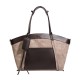 2025 Autumn Winter New Color Block Fleece Tote Bag - European Retro Fashion Top-Handle & Underarm Bag