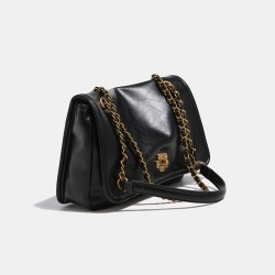 2025 Autumn Winter New Chain Tote Bag for Women - Large Capacity, Versatile Work Bag, Single Shoulder & Crossbody Underarm Bag