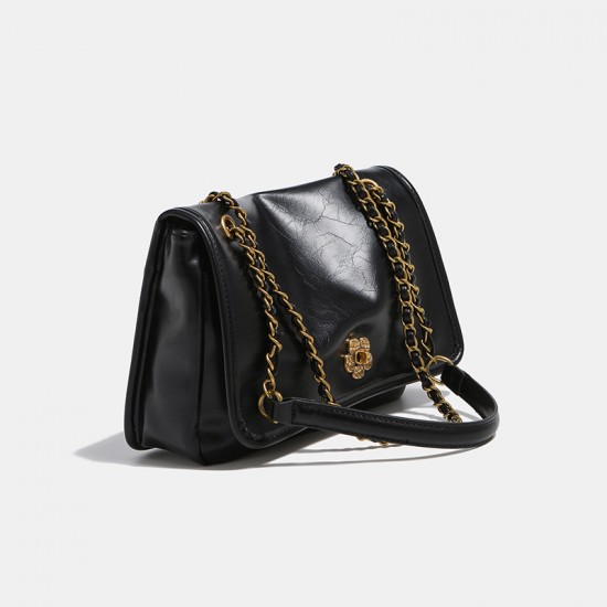 2025 Autumn Winter New Chain Tote Bag for Women - Large Capacity, Versatile Work Bag, Single Shoulder & Crossbody Underarm Bag