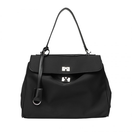 2025 New Rodeo Kelly Bag - Nylon & Leather Patchwork Top-Handle Bag, Women's Underarm Clutch with Lock