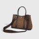 Autumn Winter New Fashion Women's Bag - Large Capacity Knitted Fabric Top-Handle Birkin Bag, Unique Parent-Child Design