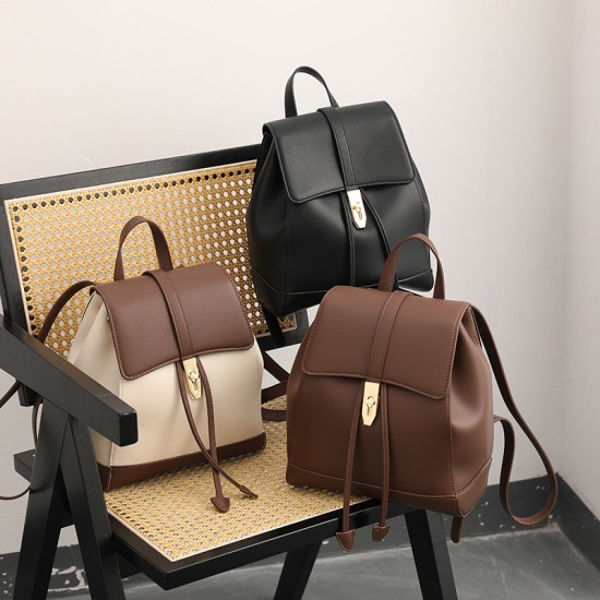 Hot-Selling Backpack - New Fashion Lightweight Genuine Leather Bag for Women, College Student Travel Large Capacity Bag