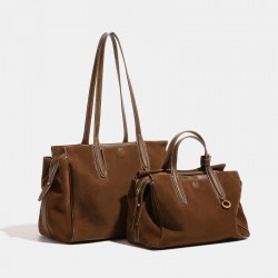 Large Capacity Retro Travel Tote Bag - 2025 Winter New Niche Versatile High-End Women's Briefcase Bag