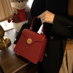 2025 New Red Wedding Clutch for Brides - High-End Style, Small Square Bag, Suitable for Daily Use