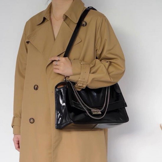 2025 New Niche Design Chain Hobo Bag - Large Capacity Crossbody Messenger Bag, Work Tote for Women