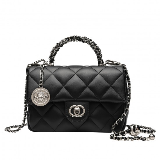 2025 Autumn Winter New Chanel-Style Quilted Chain Bag - Fashion Versatile Minimalist Crossbody & Top-Handle