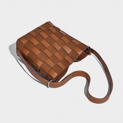 New Retro Woven Bag - Niche High-End Large Capacity Commuter Bucket Bag, Underarm & Crossbody