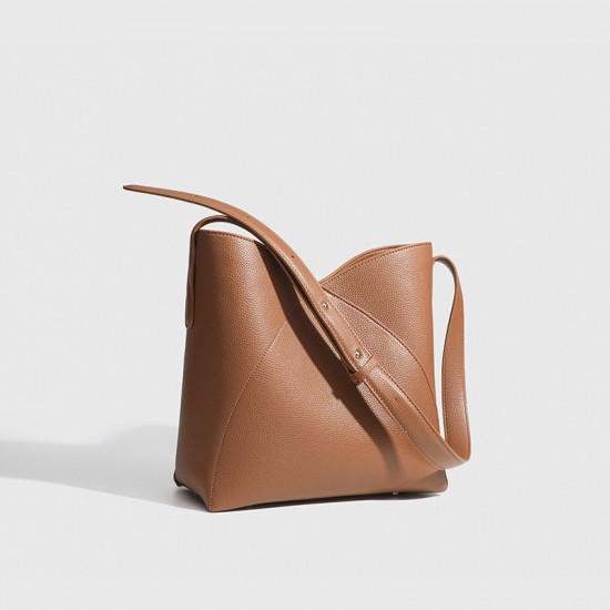 Autumn Winter Niche New Crossbody Bag - Large Capacity Casual High-End Work Bucket & Top-Handle Bag