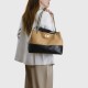 2025 New Color Block Suede Chanel-Style Bag - Quilted Chain Underarm Bag, Top-Handle & Crossbody Bucket Bag