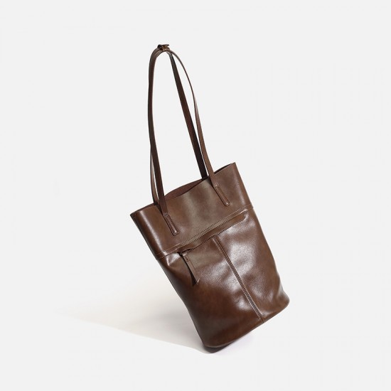 Autumn Winter New Niche Slouchy Bucket Bag - Large Capacity "Mallard" Style Underarm & Tote Bag