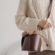 Autumn Winter New Bucket Bag - Niche Design Basket Bag, Retro High-End Petal Top-Handle & Crossbody Bag