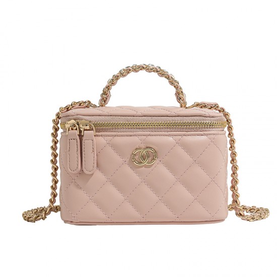 High-End Quilted Chanel-Style Chain Box Bag - Exquisite Mini Crossbody Bag, 2025 New Versatile Design