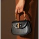 2025 Winter New Bamboo Handle Bag for Women - High-End Texture, Niche Design, Luxury Top-Handle & Crossbody Saddle Bag