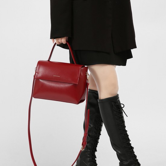 2025 Autumn Winter New Niche Design Top-Handle Bag - High-End Red Wedding Bag, Women's Crossbody Clutch