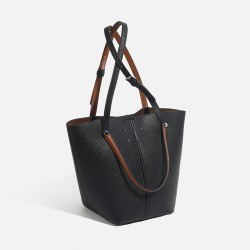 2025 New Fashion Casual Minimalist Work Bag - Large Capacity Retro Bucket Bag, Versatile Top-Handle Bag