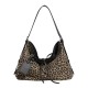 2025 Autumn Winter New Niche Leopard Print Bag - Retro High-End Large Capacity Underarm & Tote Bag for Women