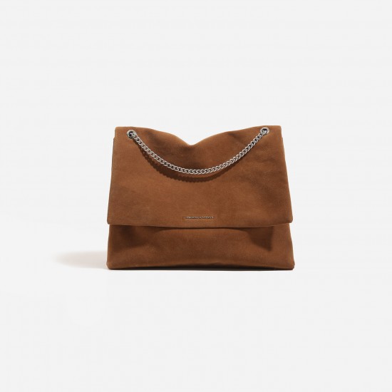 2025 Winter New Niche Design Crossbody Bag - High-End Solid Color Chain Underarm Bag, Retro Commuter Style