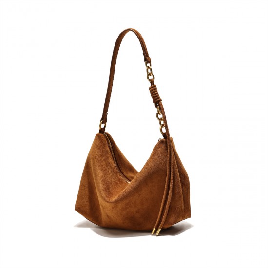 2025 Autumn Winter New Suede Underarm Bag - Niche High-End Minimalist Large Capacity Tote Bag for Women