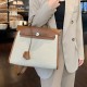 2025 New Premium Canvas Kelly Bag - Large Capacity Women's Handbag, Crossbody & Top-Handle Work Tote
