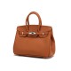 2025 New Silver Buckle Litchi Grain Birkin Bag - European Classic Soft Leather, Large Capacity Crossbody & Top-Handle