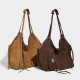 2025 Autumn New Retro Commuter Tote Bag - Korean-Style High-Quality Women's Underarm & Top-Handle Bag