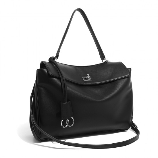 2025 New Niche Luxury Kelly Tote Bag - Large Capacity Smooth Leather Top-Handle & Underarm Bag with Lock