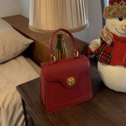 2025 New Red Wedding Clutch for Brides - High-End Style, Small Square Bag, Suitable for Daily Use