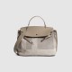 2025 New Soft Leather Kelly Tote Bag - Canvas Patchwork Women's Bag, Large Capacity, Crossbody & Top-Handle Birkin Style