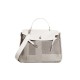 2025 New Soft Leather Kelly Tote Bag - Canvas Patchwork Women's Bag, Large Capacity, Crossbody & Top-Handle Birkin Style