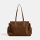 Large Capacity Retro Travel Tote Bag - 2025 Winter New Niche Versatile High-End Women's Briefcase Bag