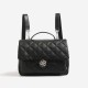 2025 New Chanel-Style Quilted Backpack for Women - Fashionable, Large Capacity, Convertible Top-Handle Briefcase