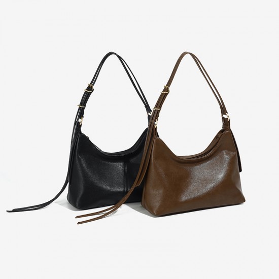 2025 New Niche Design Slouchy Hobo Tote - Versatile Retro Large Capacity Top-Handle & Underarm Bag